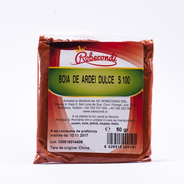 Boia de ardei dulce calitatea I-a ASTA 100 - 50 grame